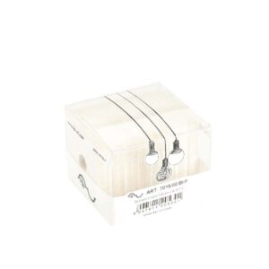 Bicchiere quadrato in legno con portalampade E27