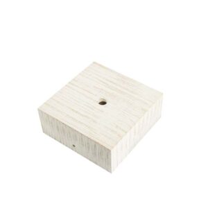 Rosone quadrato in legno 1 foro per pendel