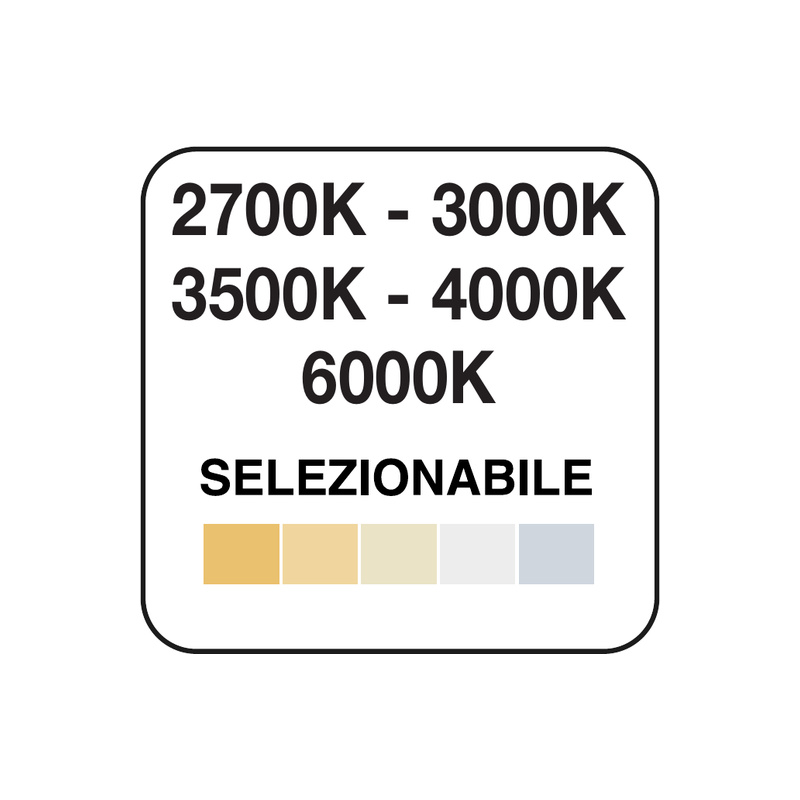 Proiettore a LED 5CCT Dual Power zoomabile 18/25W - immagine 4