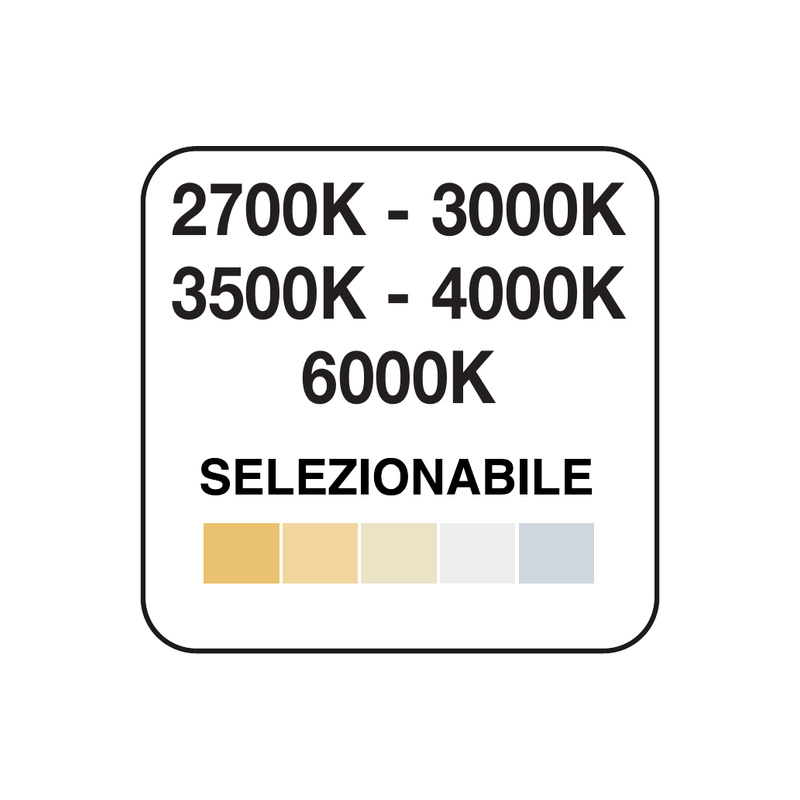 Proiettore a LED 5CCT Dual Power zoomabile 28/40W - immagine 4