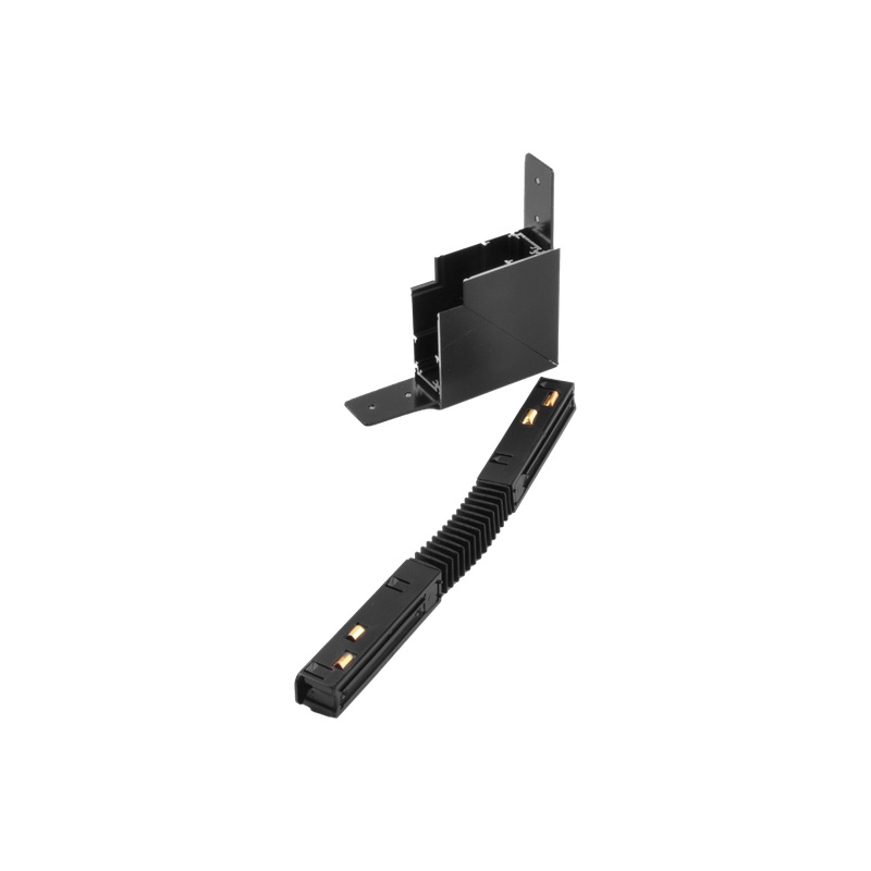 Connessione a L per binario a plafone 48Vdc per sistema DALI e On-Off - luce interna
