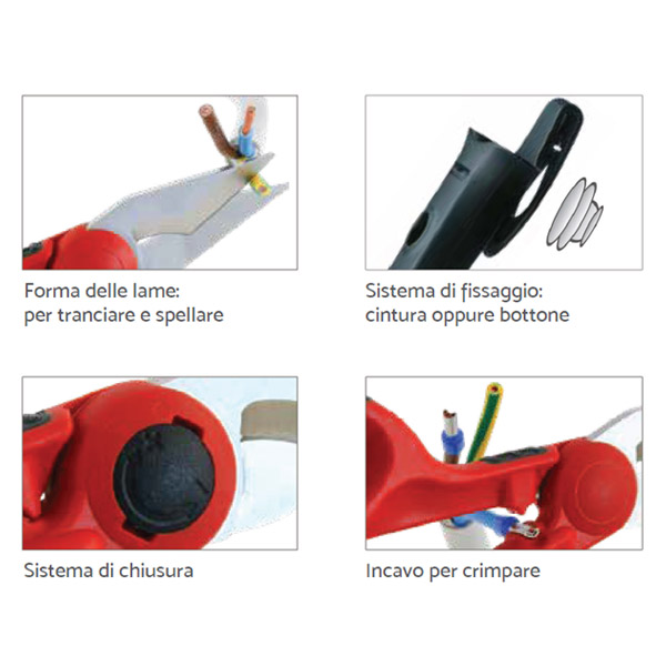 Forbici da elettricista modello F1 – 3 in 1 - immagine 3